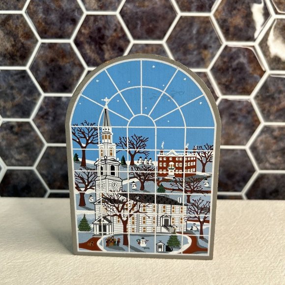 Cat's Meow 2000 Windows of the Seasons - Winter Window - Hand Signed Blemishes* - Picture 1 of 6